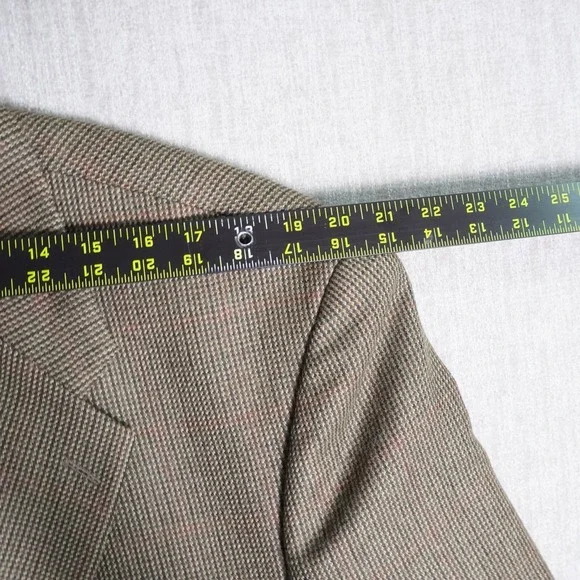 VTG Chaps Ralph Lauren Blazer Sport Coat Men 48R 100% Virgin Wool 2 Button - Picture 6 of 10
